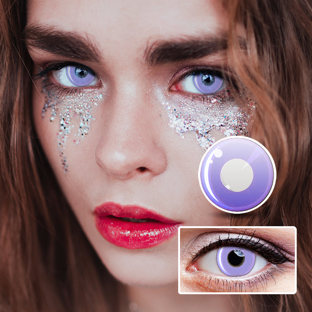 Purple Flakes | Moxielens Aurora Veil Colored Contacts