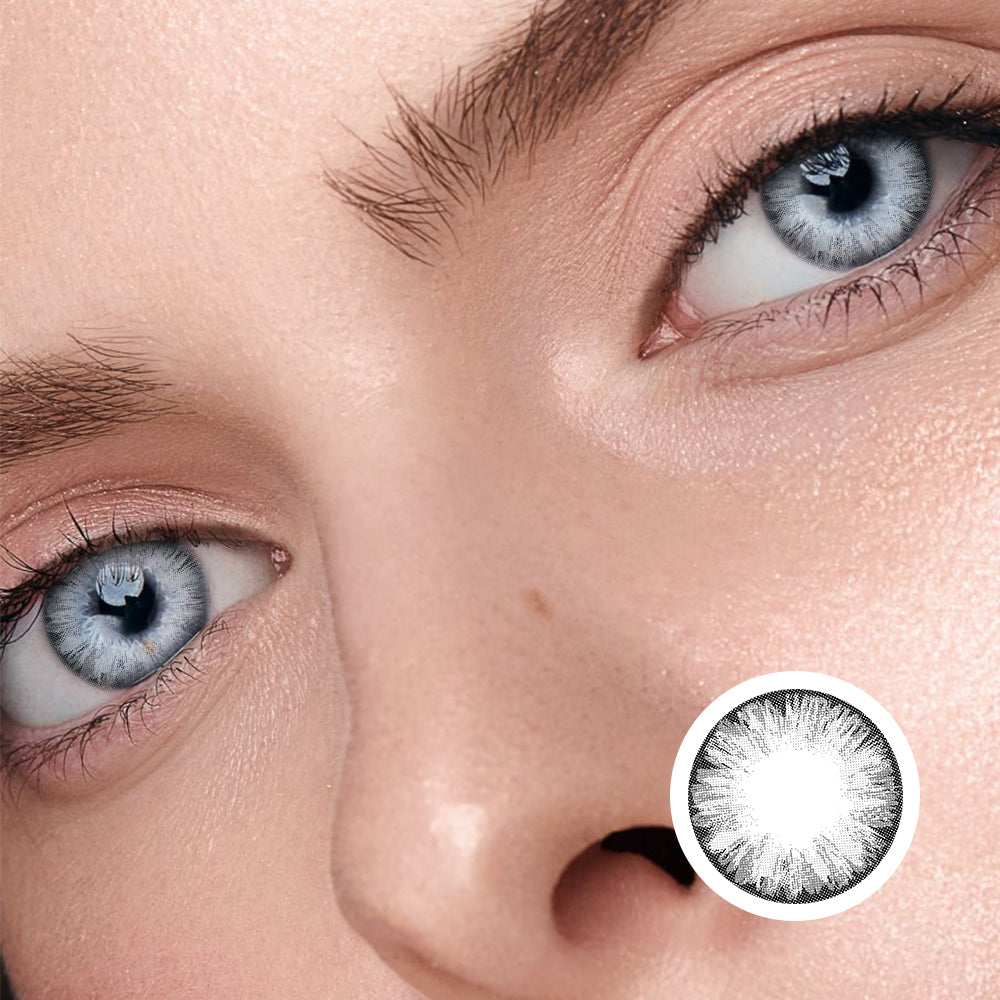 Big Eyes Girl Grey | Moxielens Moonlight Colored Contacts
