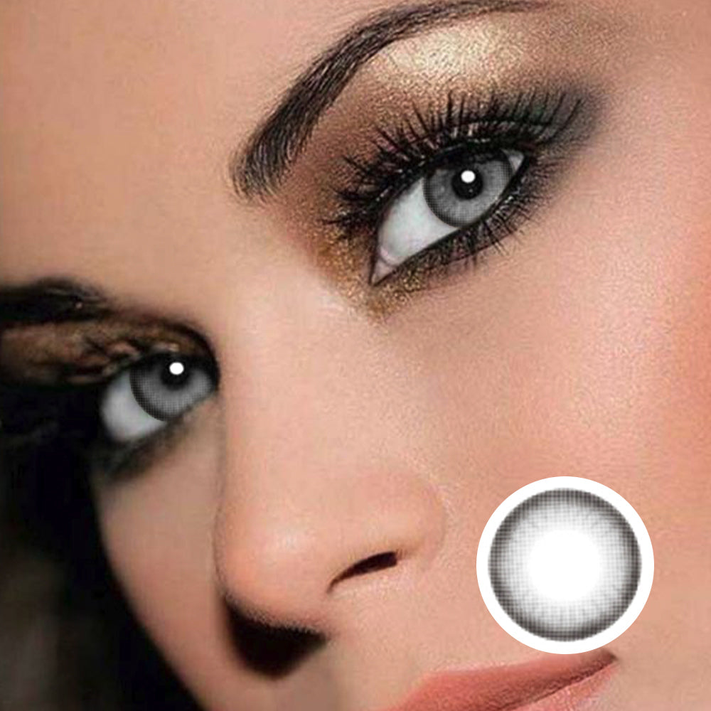 Super-Large Plain Ash | Moxielens Moonlight Colored Contacts