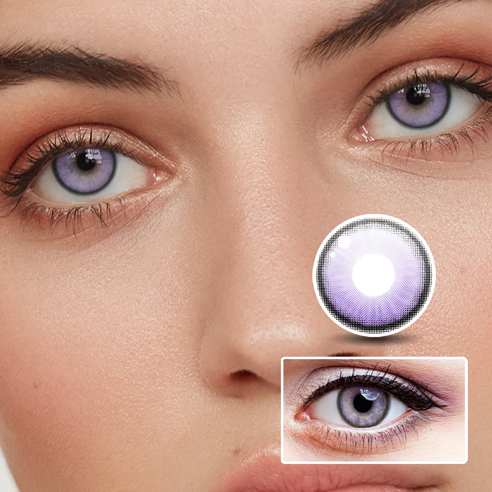 Nini Violet | Moxielens Aurora Veil Colored Contacts