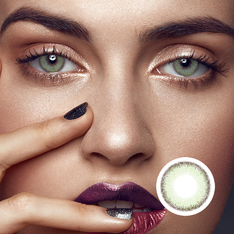 Veil Green | Moxielens Botanical Haze Colored Contacts
