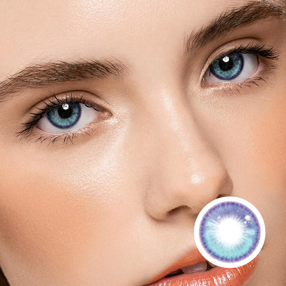 Girl In Tears Blue | Moxielens Ocean Mist Colored Contacts