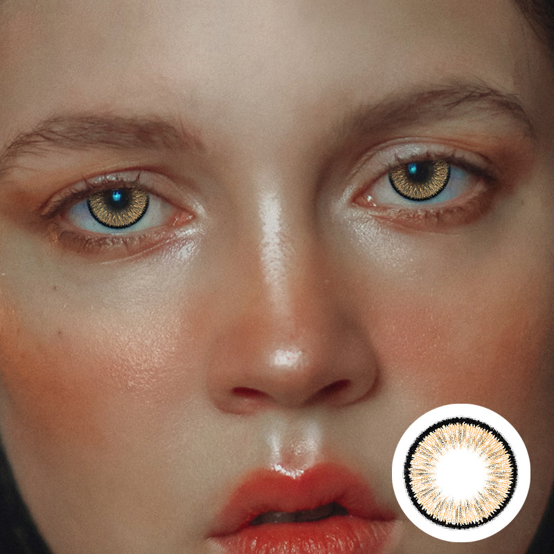 Summer Fluorescent Brown | Moxielens Earth Glow Colored Contacts